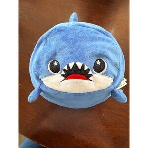 Moosh-Moosh Plush Shark Stuffed Animal Toy 8" Soft & Squishy Pillow Blue